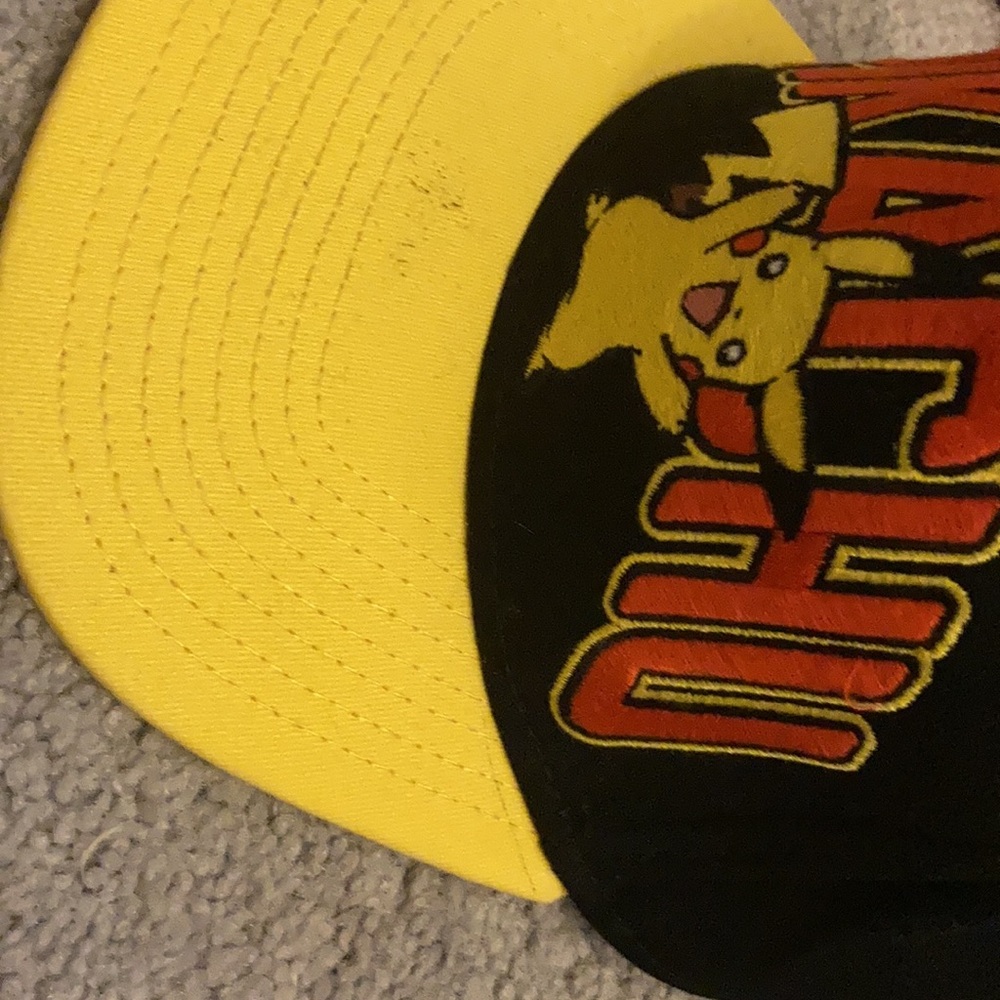 POKÉMON BLACK and YELLOW and RED OSFM SnapBack hat - Picture 6 of 11
